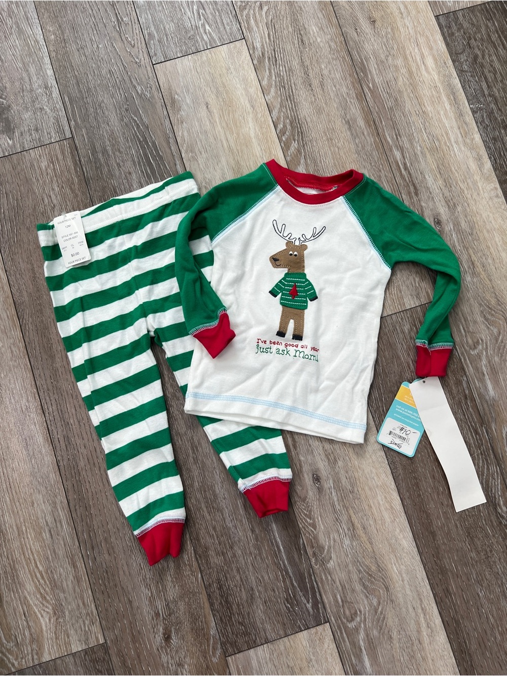 Just One You by Carter’s Christmas rain dear pajamas NWT